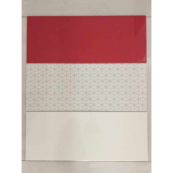 Mattonella white+ red + Cube